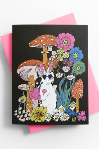 Cool Bunny Greeting Card
