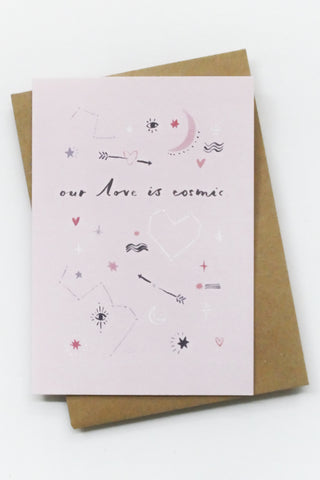 Cosmic Love Greeting Card