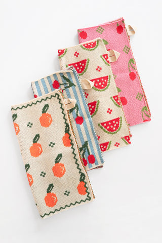 Cotton Knit Fruit Dish Cloth