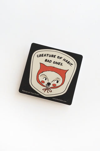 Creature of Habit Vinyl Sticker