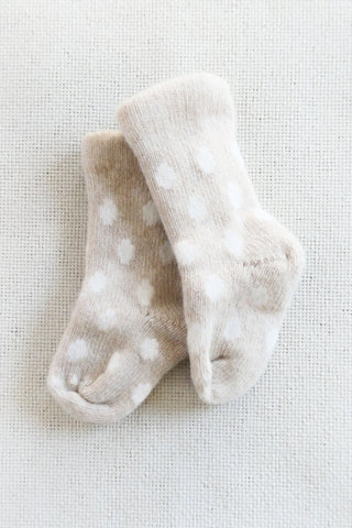 Dot Wool Cashmere Baby Socks