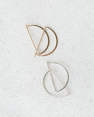 Crescent Hoop Earrings