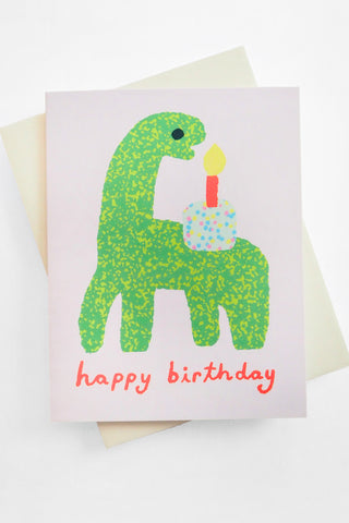 Cute Dino Birthday Greeting Card