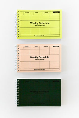 Dayfree Weekly Schedule