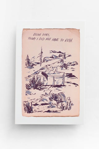 Dear Diary, Today I Did Not Have To Rush Postcards