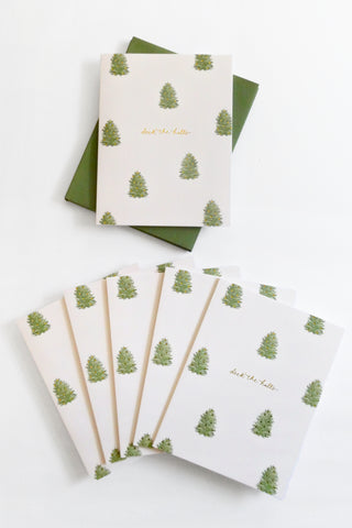 Deck The Halls Trees Greeting Cards Box