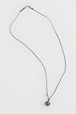 Deep End London Blue Topaz Necklace