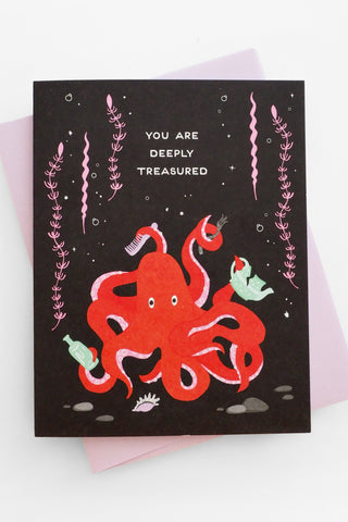 Deeply Treasured Greeting Card