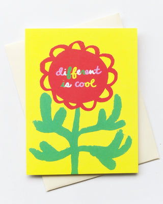 Different is Cool Greeting Card