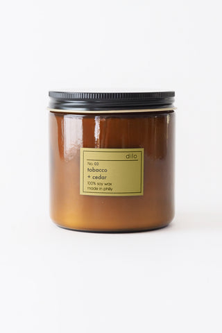 Dilo Candle No. 03 Tobacco + Cedar