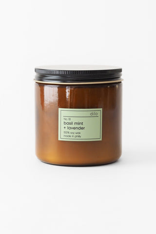 Dilo Candle No. 10 Basil Mint + Lavender