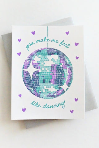 Disco Ball Love Greeting Card