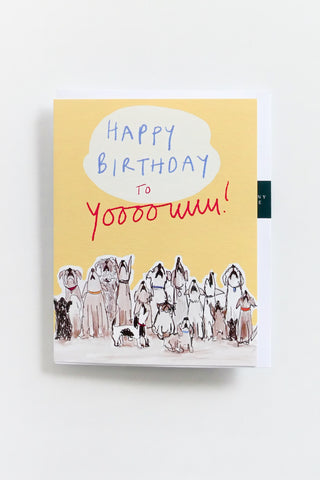 Dog Choir Greeting Card