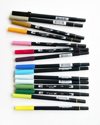 Dual-Tip Brush Marker + Pen