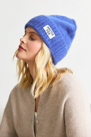 Dusk Blue Mohair Beanie