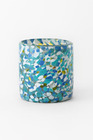 Eggshell Hand Blown Tumbler
