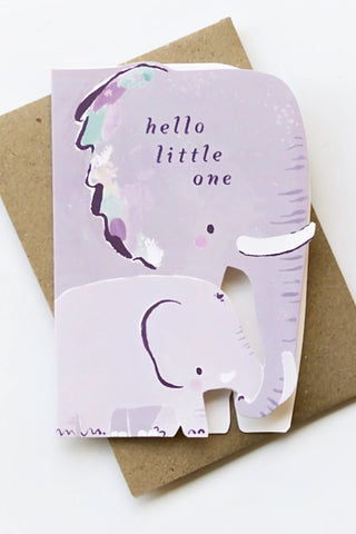 Elephant New Baby Greeting Card
