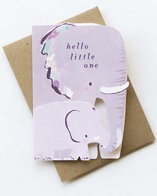 Elephant New Baby Greeting Card