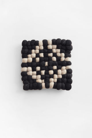 Ember Wool Felt Ball Trivet