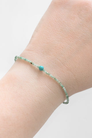 Emerald + Turquoise Bracelet