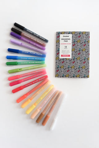 Extra Fine Tip Acrylic Paint Marker Set
