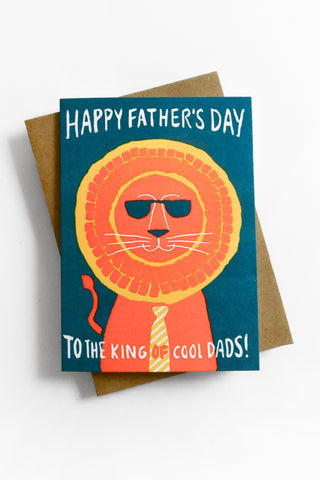 Father's Day Lion Greeting Card