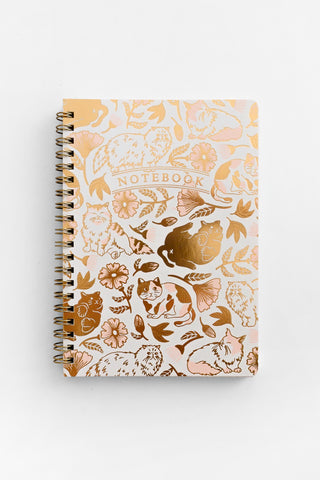 Felines + Flowers Notebook