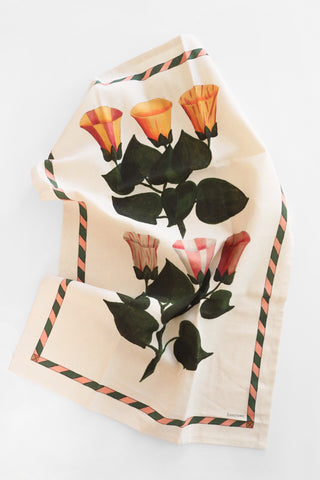 Festival of Flowers Organic Cotton Tea Towel