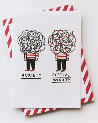 Festive Anxiety Greeting Card