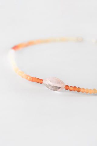 Fire Opal + Tourmaline Bracelet