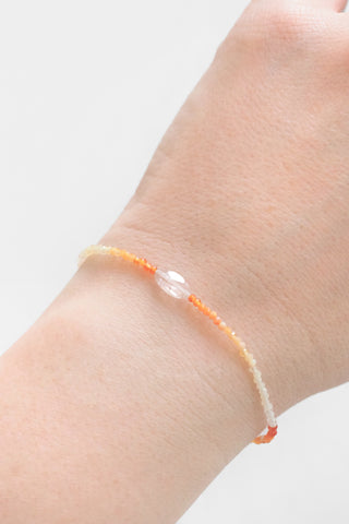 Fire Opal + Tourmaline Bracelet