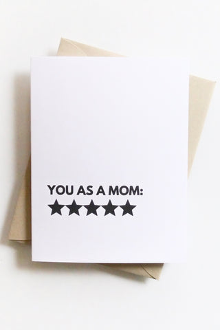 Five Star Mom Greeting Card