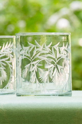Fleur Glass Tumbler