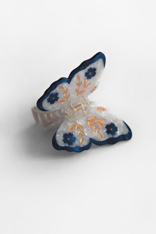 Floral Butterfly Hair Claw
