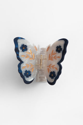 Floral Butterfly Hair Claw