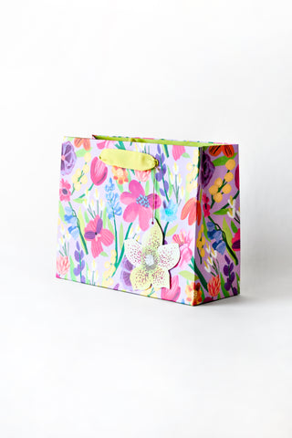 Floral Supernova Small Landscape Gift Bag