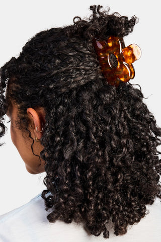 Honey Check Flower Claw