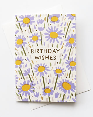 Flower Field Birthday Greeting Card