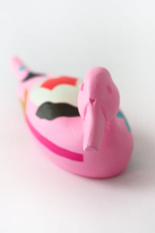 Folk Art Floral Duck