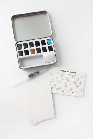 Forest Colors Pocket Watercolor Set