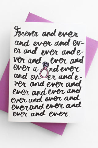 Forever and Ever Greeting Card