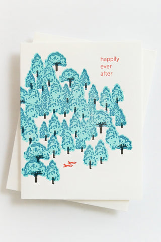 Foxes "Happily Ever After" Greeting Card