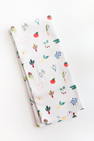 Fresh Produce Waffle Tea Towel