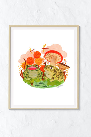 Swamp Toad Hangout Art Print