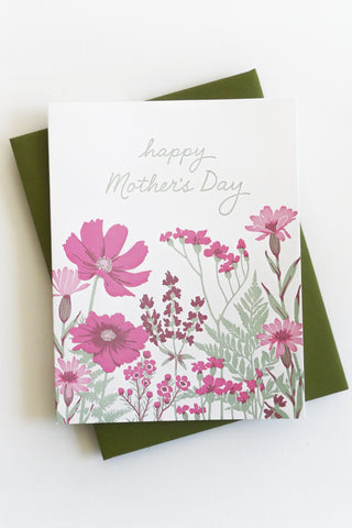 Garden Flowers Mother's Day Greeting Card