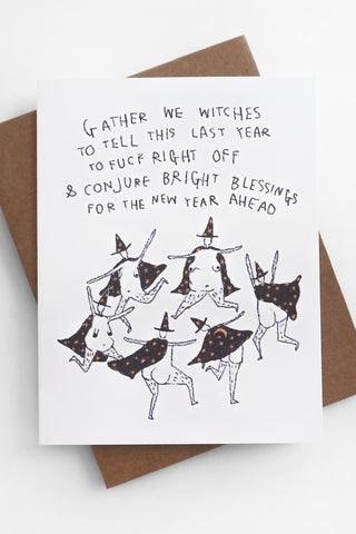 Gather We Witches Greeting Card