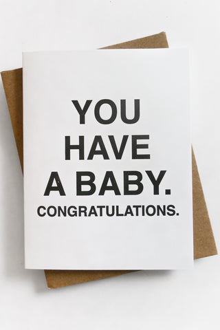 Generic Baby Greeting Card