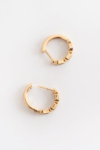 Geometric Huggie Earrings