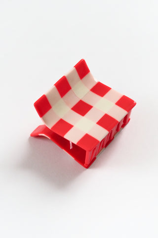 Gingham Claw Clip
