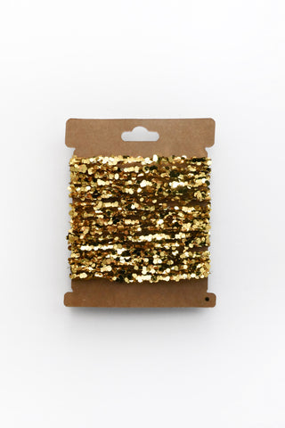 Glitter Garland String Gold
